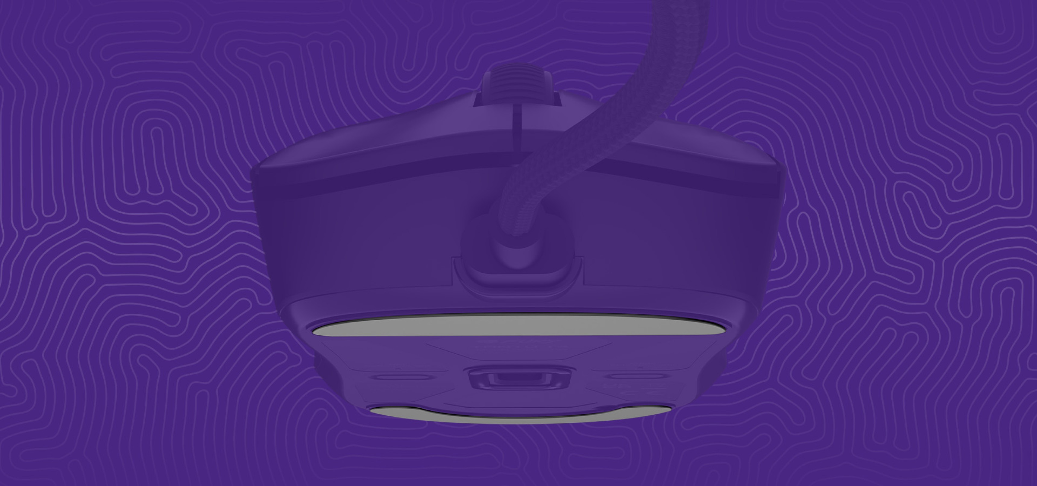 Black gaming mouse with programmable RGB lighting and high precision up to 12000 DPI, viewed from above