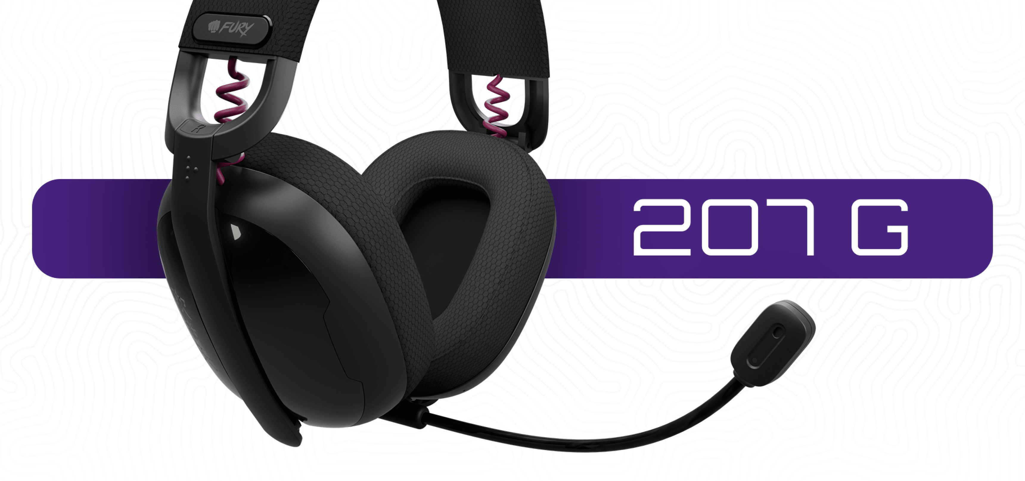 Headset with large ear cups, a microphone, and a black color scheme with accents.